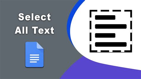 how to select text in docs