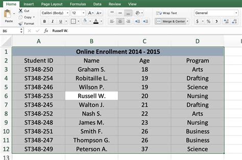 How To Select Till End Of Table In Excel