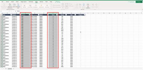 how to select two separate cells in excel