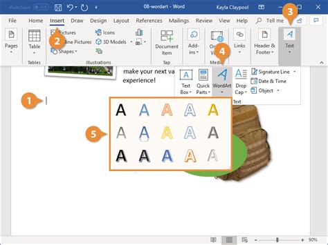 How To Select Word Art In Word