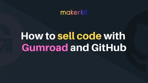 how to sell code on github