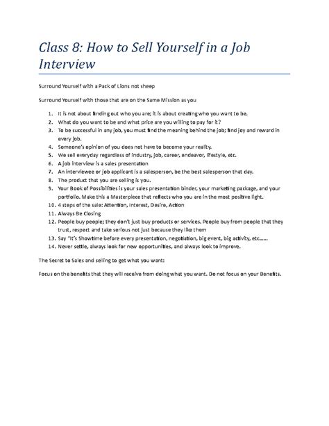 how to sell yourself in an interview sample answers no experience