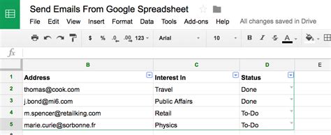how to send a google spreadsheet by email