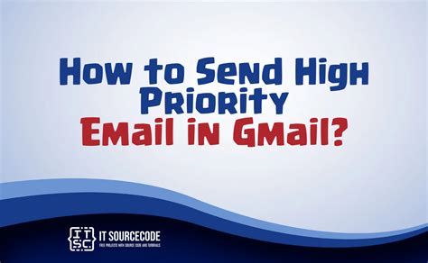 how to send a high priority gmail