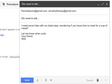 how to send a message from my email