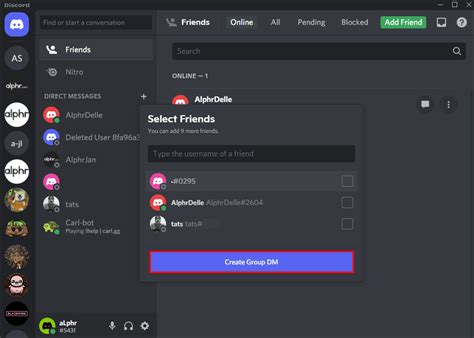 how to send a message to yourself on discord