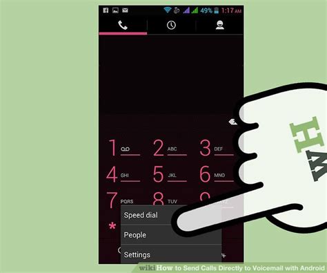 how to send a voicemail to someone else android