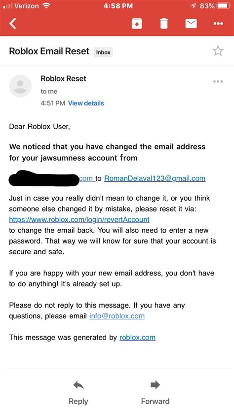 how to send an email to someone on roblox