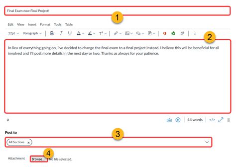 How To Send Announcements In Canvas