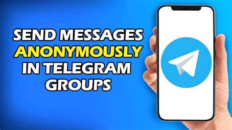 how to send anonymous message on telegram group