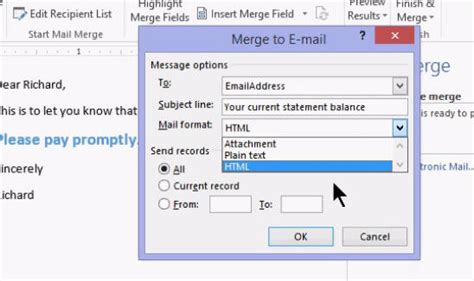 How To Send Bulk Email From Outlook Using Word