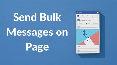 How To Send Bulk Messages On Facebook Page Inbox