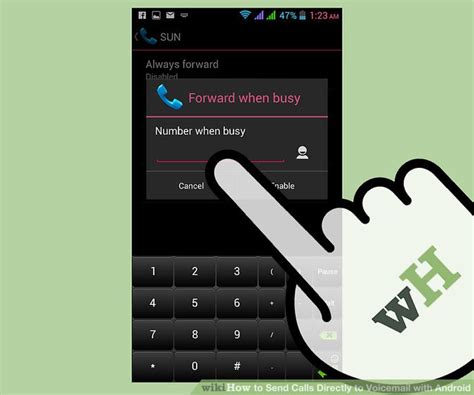 how to send caller to voicemail on android