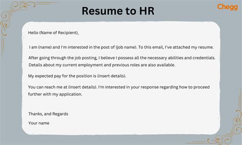 how to send cv to hr by email