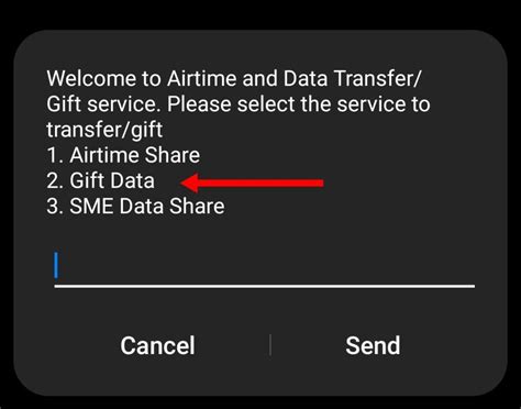 how to send data from mtn to airtel number