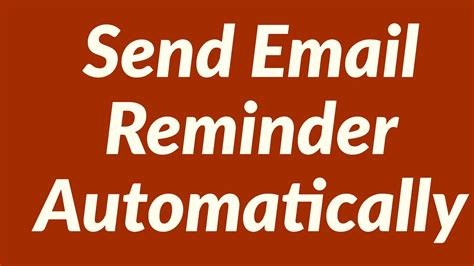 how to send email reminder automatically from excel worksheet using power automate