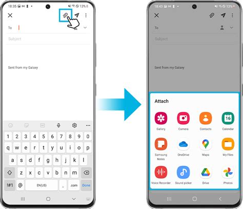 how to send file in email using android phone