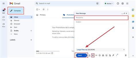 how to send file on gmail