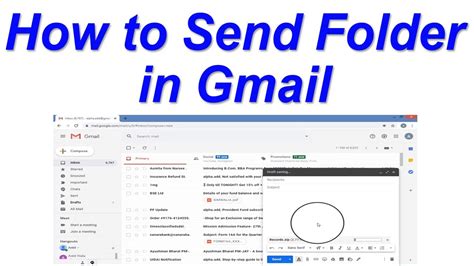 how to send folder in gmail