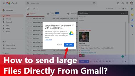 how to send large file by email using gmail