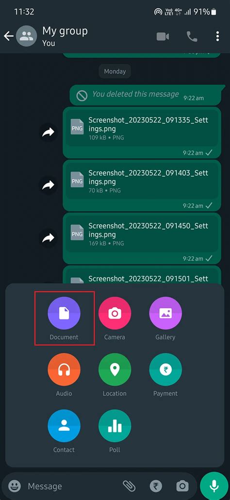 how to send large file from whatsapp to email