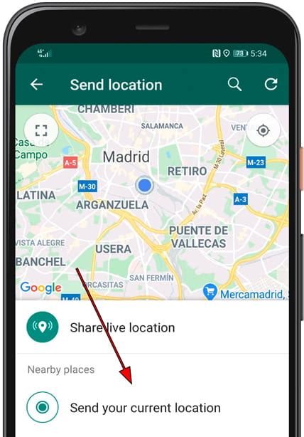 how to send map location to someone