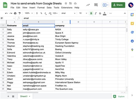 how to send multiple google sheets in email