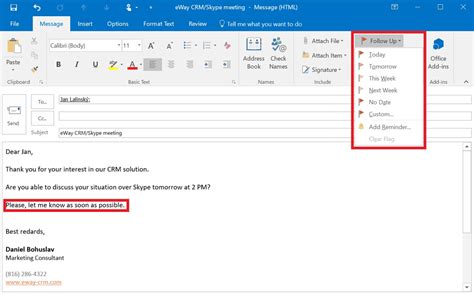 How To Send Reminder Task Email In Outlook