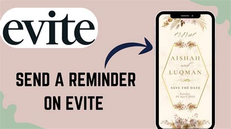 How To Send Reminder Through Evite