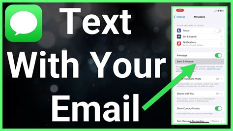 how to send text on iphone to email