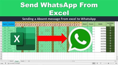 how to send whatsapp message from excel sheet without vba