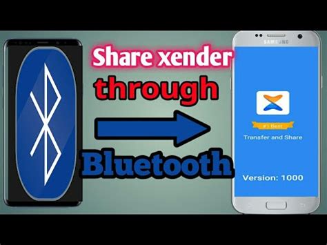 how to send xender through bluetooth