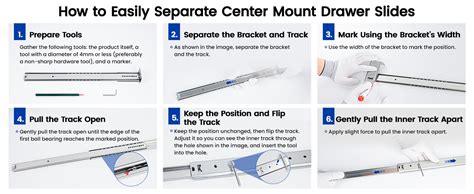 How To Separate Center Mount Drawer Slides