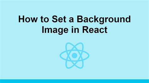 How To Set A Background Image React