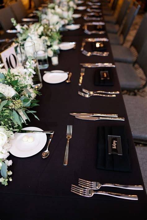 How To Set A Black Table