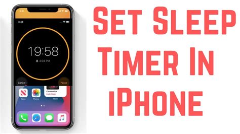 how to set a sleep timer in iphone