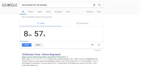 how to set a timer on google home