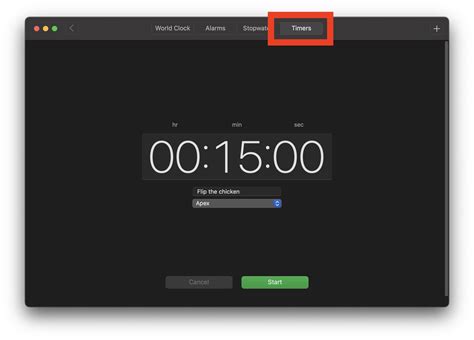 How To Set A Timer On Mac
