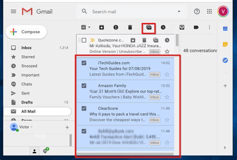 how to set all emails as read in gmail