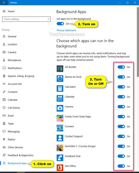 how to set app to run in background
