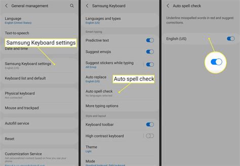 how to set auto correct on android