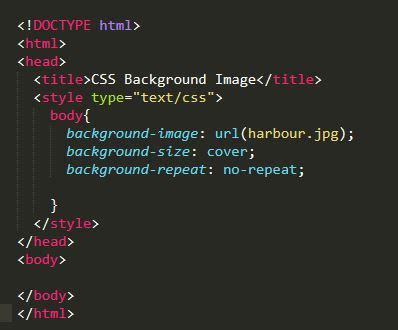 how to set background image in css without url