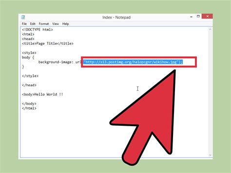 how to set background image in html