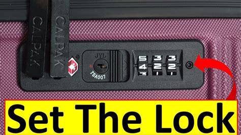 how to set code suitcase