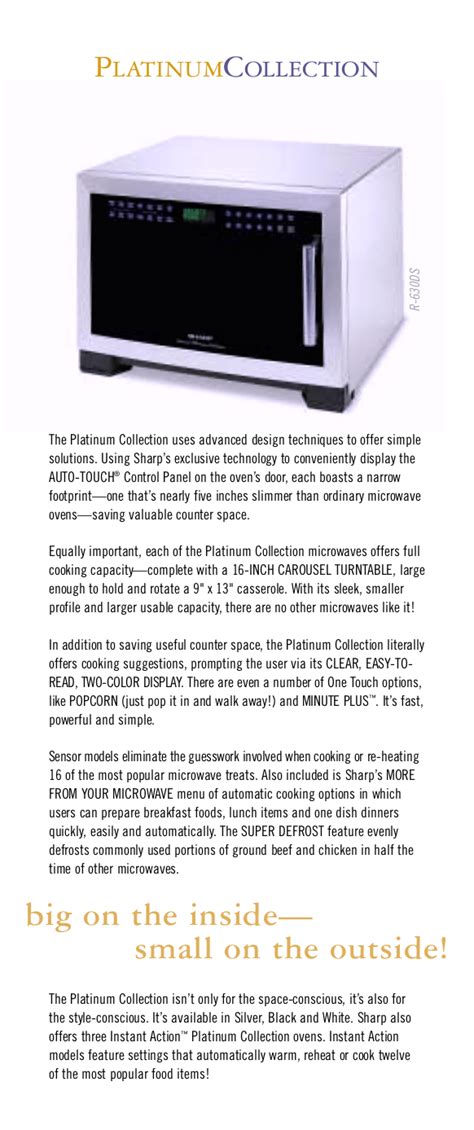 How To Set Cook Time On Sharp Carousel Microwave
