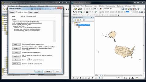 how to set coordinate system in gis
