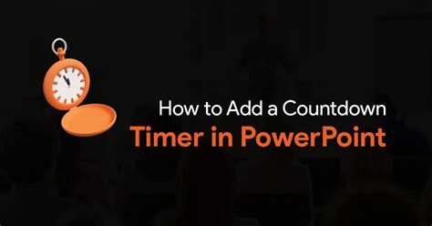How To Set Countdown Timer In Powerpoint