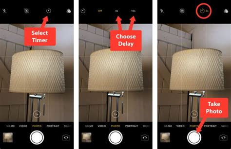 how to set countdown timer on iphone camera