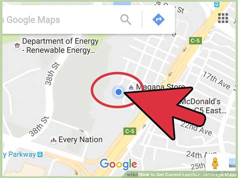 how to set current location in google map
