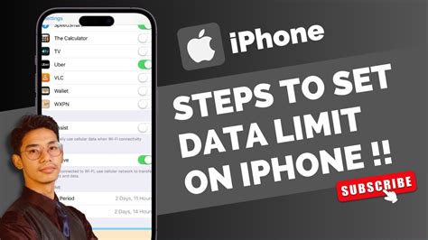 how to set data limit on iphone 11